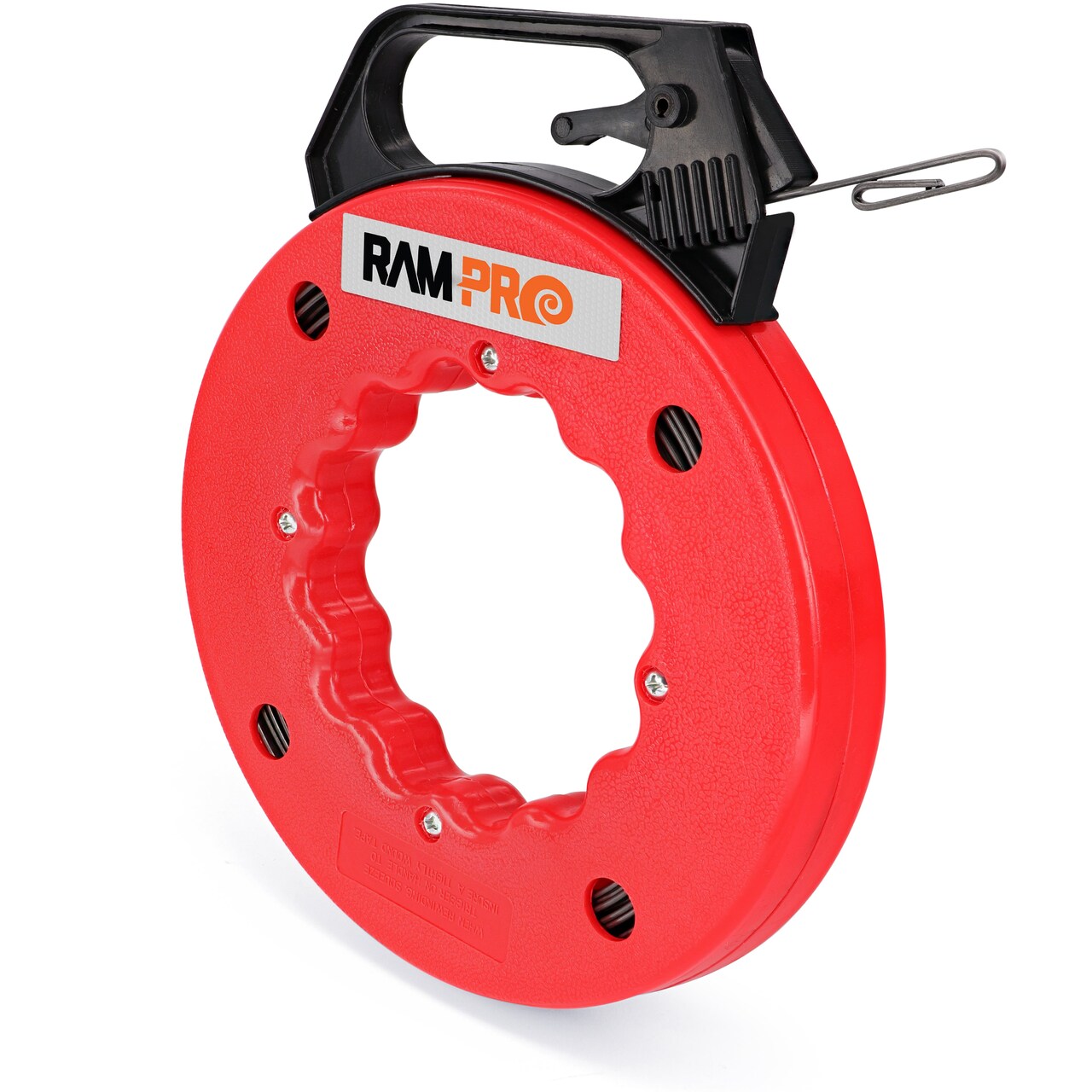 Fish Tape Wire Puller - Cable Puller Tool with Double Loop Tip - Flexible Wire Fishing Tools for Walls and Electrical Conduit - 1/8 Steel Fish Tape